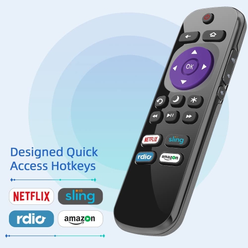 Universal Roku Remote Control Replacement for RCA Roku Smart TV Remote and Roku RCA Smart TV 32 40 43 49 50 55 60 65 70 inch, 4K LED LCD HDR UHD