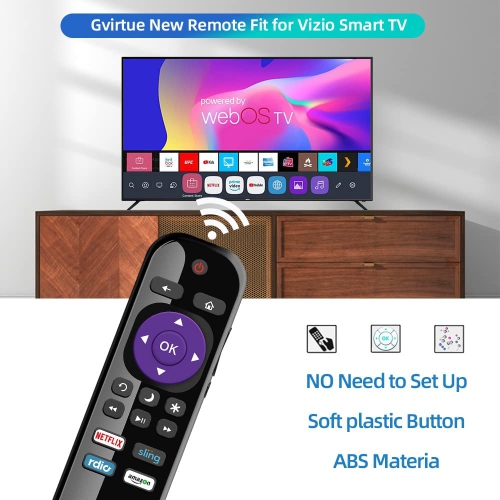 Universal Roku Remote Control Replacement for RCA Roku Smart TV Remote and Roku RCA Smart TV 32 40 43 49 50 55 60 65 70 inch, 4K LED LCD HDR UHD