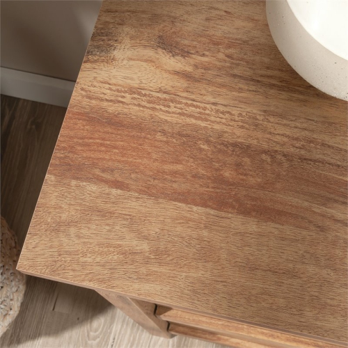 Bowery Hill Engineered Wood 3-Drawer Chest in Sindoori Mango