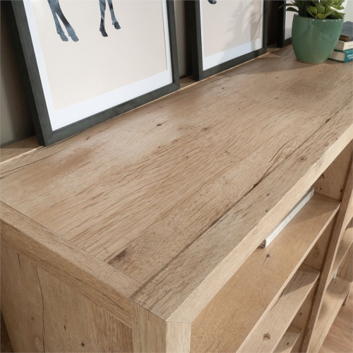 Bowery Hill Modern Engineered Wood Bookcase in Prime Oak Finish