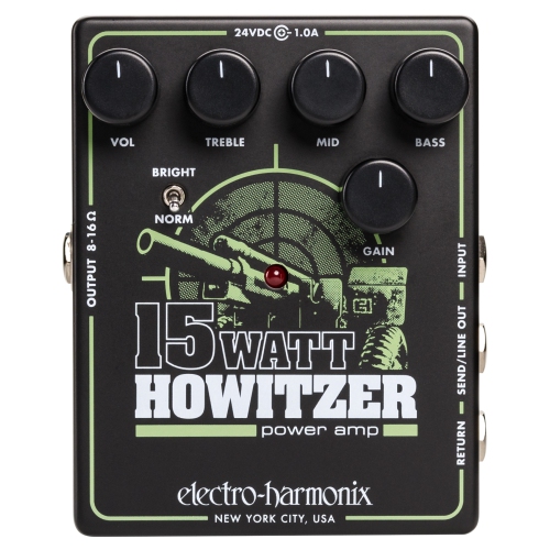 ELECTRO-HARMONIX  15Watt Howitzer Guitar Amp / Preamp Pedal