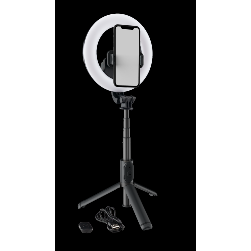 Mackie mRing-6 6-Inch Battery-powered Ring Light with Selfie Stick