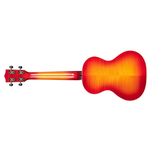 Kala Gloss Flame Maple Tenor Ukulele - Cherry Burst