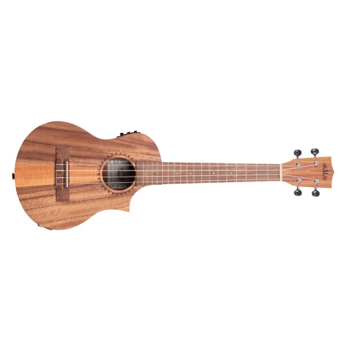 Kala Teak Tri-top Tenor Ukulele with Cutaway & EQ
