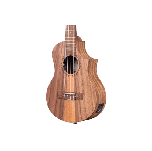 Kala Teak Tri-top Tenor Ukulele with Cutaway & EQ