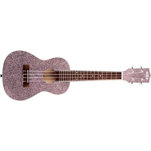 Kala Sparkle Concert Ukulele - Pink Champagne