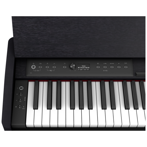 Image 3 of 3.. Roland F701 Digital Piano with Stand and Bench - Charcoal Black