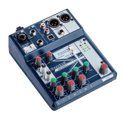 Soundcraft Notepad-5 5-Channel Small-Format Analog Mixer