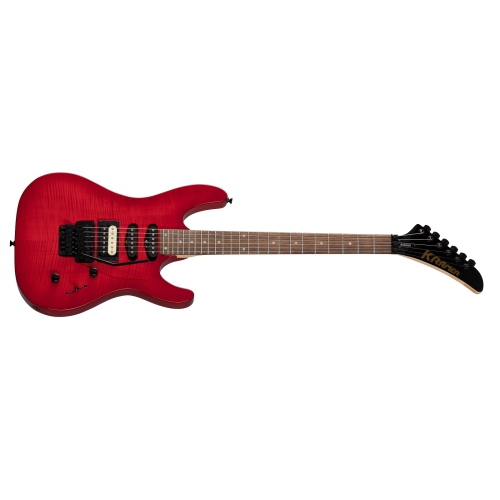 Kramer Striker Figured HSS w/Floyd Rose - Transparent Red