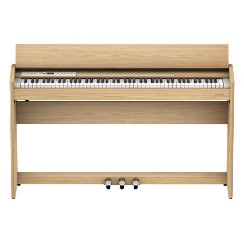 Roland Piano numérique F701 avec support et banc - Chêne clair