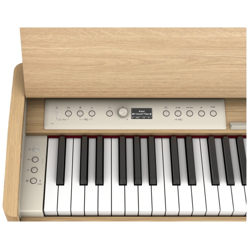 Roland Piano numérique F701 avec support et banc - Chêne clair
