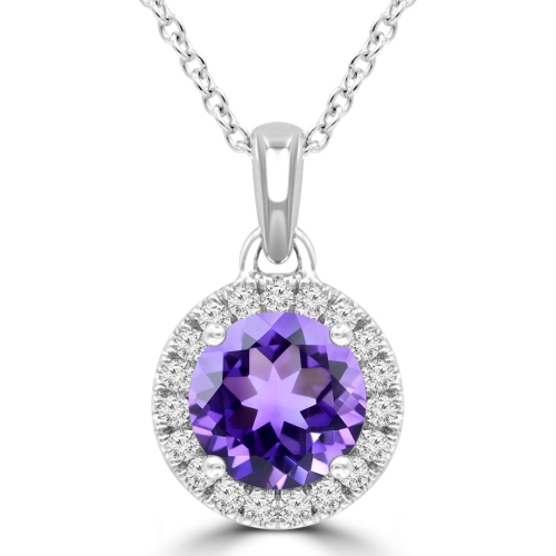 Collier Réglable Améthyste Violette Et Cristaux - Métal Plaqué Argent, Bijou Ancien Style 3372