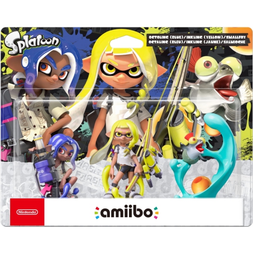 Ensemble de 3 figurines Amiibo Octoling + Inkling + Smallfry - Splatoon Series [Accessoires Nintendo]