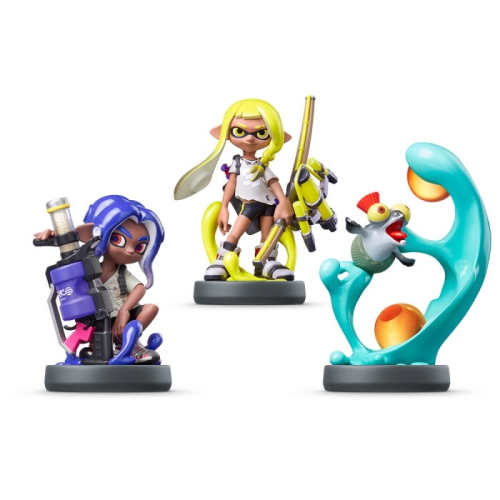Ensemble de 3 figurines Amiibo Octoling + Inkling + Smallfry - Splatoon Series [Accessoires Nintendo]