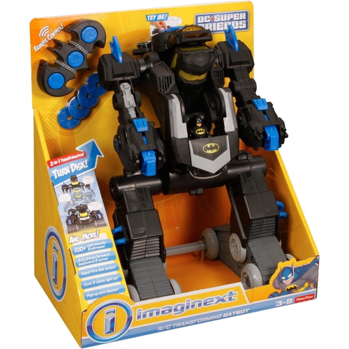 Imaginext DC Super Friends RC Transforming Batbot [Toys, Ages 3-8]