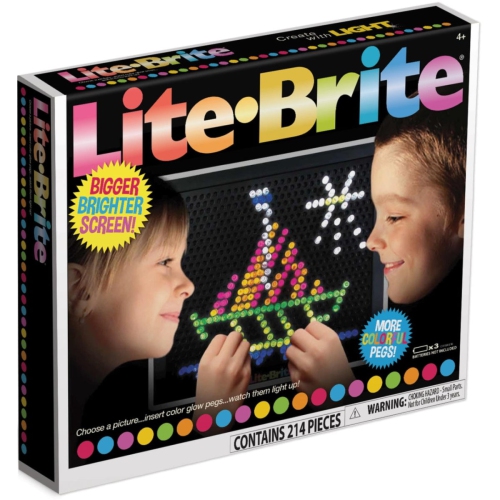 BASIC FUN  Lite Brite Ultimate Classic Retro Magic Screen Toy [Toys, Ages 3+]