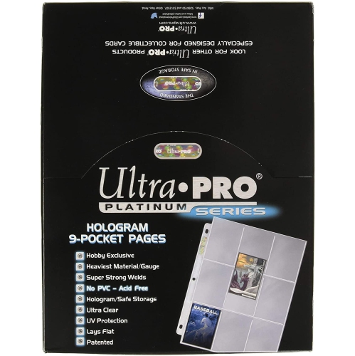 Ultra Pro Platinum Series 9 Pocket Pages of Card Sleeves - 100 Count [Card Game Accessory]