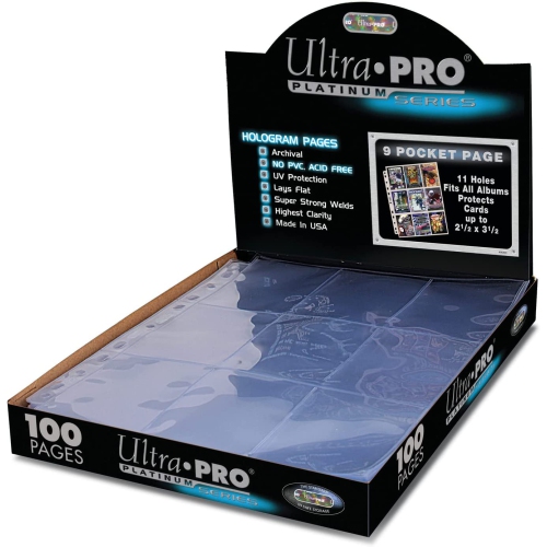Ultra Pro Platinum Series 9 Pocket Pages of Card Sleeves - 100 Count [Card Game Accessory]
