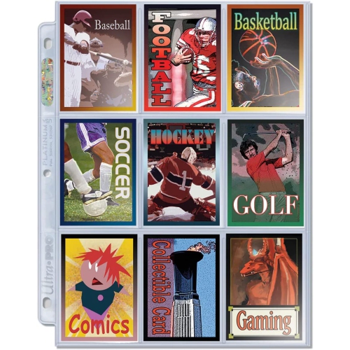Ultra Pro Platinum Series 9 Pocket Pages of Card Sleeves - 100 Count [Card Game Accessory]