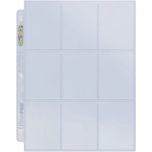 Ultra Pro Platinum Series 9 Pocket Pages of Card Sleeves - 100 Count [Card Game Accessory]