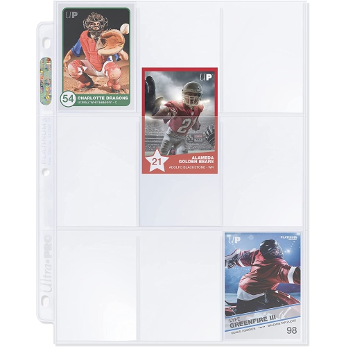 Ultra Pro Platinum Series 9 Pocket Pages of Card Sleeves - 100 Count [Card Game Accessory]