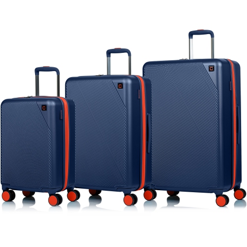 CHAMPS Fresh Collection 3Piece Hardside Luggage Set, Navy Best Buy Canada