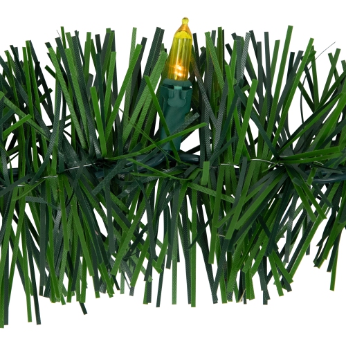 18' x 3" Pre-Lit Pine Artificial Christmas Garland, Multicolor LED Lights