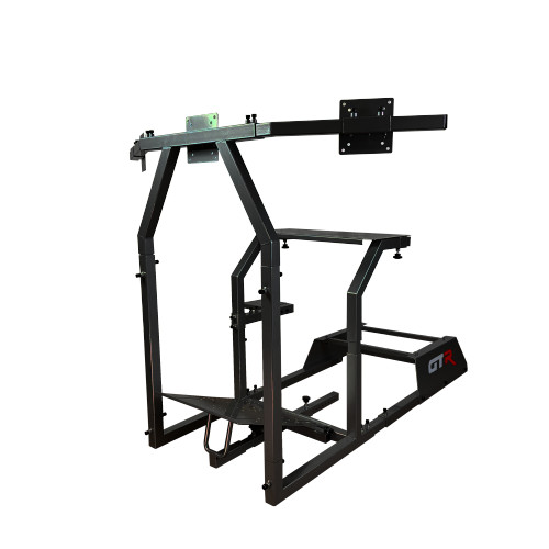 Simulateur de course RTM GTA-F modèle poste de pilotage de simulation de course Triple ou support pour un moniteur avec siège Pista en similicuir