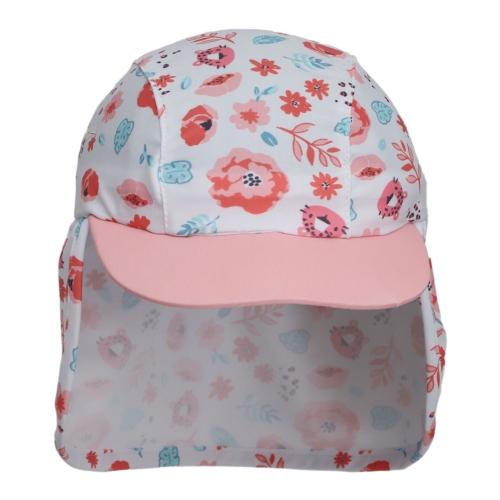 Chapeau de soleil &agrave; rabat pour b&eacute;b&eacute; Coco Mango de Calikids - Fleuri