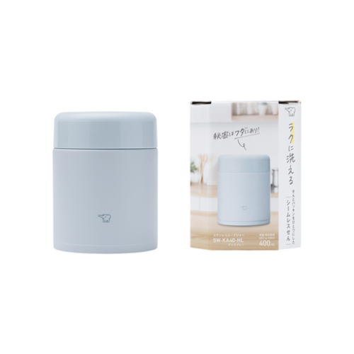 Zojirushi Stainless Steel Food Jar SW-KA40HL - Ice Gray