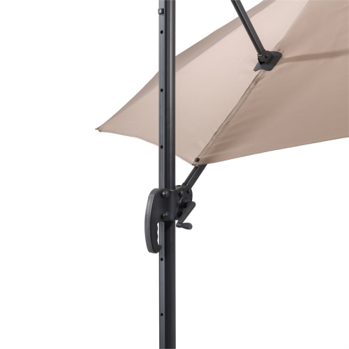 CorLiving Tan Fabric Offset Patio Umbrella