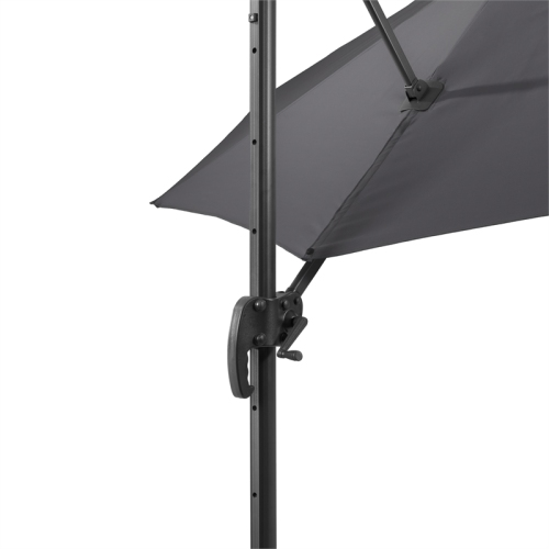 CorLiving Gray Fabric Offset Patio Umbrella