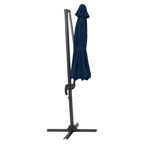 CorLiving Navy Blue Offset Tilting Patio Umbrella