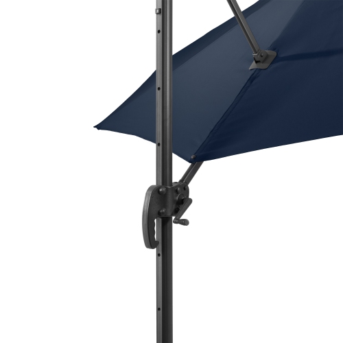CorLiving Navy Blue Offset Tilting Patio Umbrella