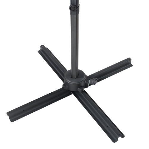 CorLiving Off White Offset Tilting Patio Umbrella