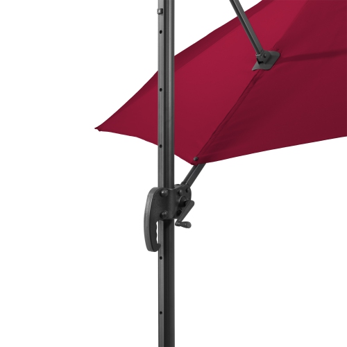 CorLiving Wine Red Offset Tilting Patio Umbrella