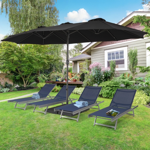 CorLiving 15ft Double Patio Umbrella