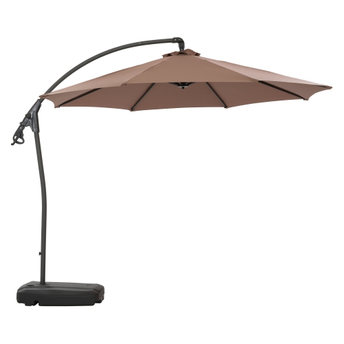 CorLiving 9.5 Ft Cantilever Patio Umbrella in Sand