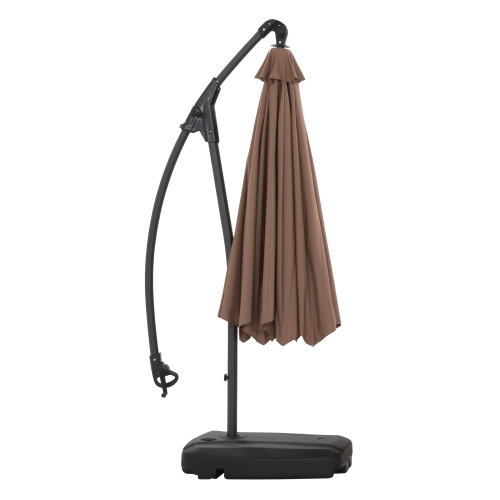 CorLiving 9.5 Ft Cantilever Patio Umbrella in Sand