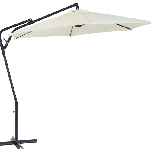 CorLiving 10ft Cantilever Patio Umbrella, Tilting