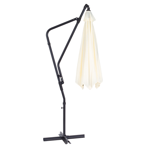 CorLiving 10ft Cantilever Patio Umbrella, Tilting