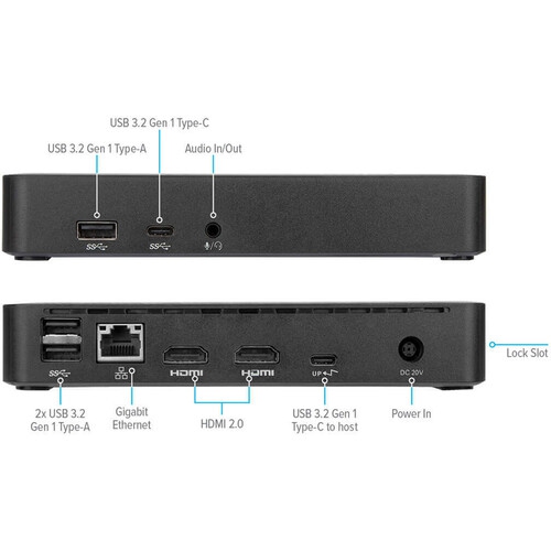 TARGUS Universal USB-C DV4K Docking Station with 65W Power Delivery - Black