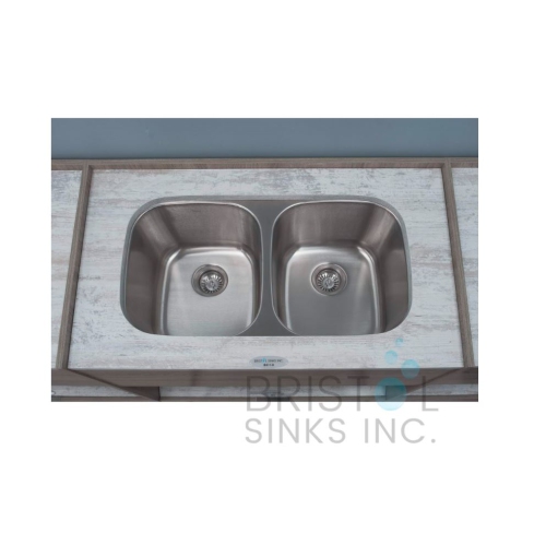 Bristol Sinks Undermount Stainless Steel Double Bowl Kitchen Sink