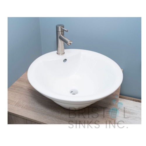 Bristol Sinks Above Counter Porcelain Circular Vessel Bathroom Sink