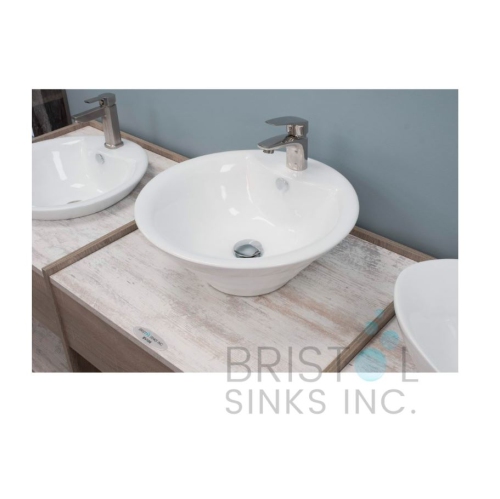 Bristol Sinks Above Counter Porcelain Circular Vessel Bathroom Sink