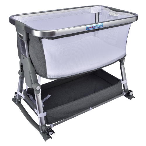 Borncerella bassinets model a 2 in 1 for newborn baby, gray