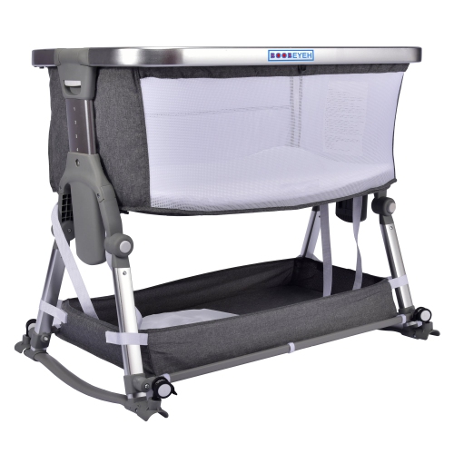 Borncerella bassinets model a 2 in 1 for newborn baby, gray