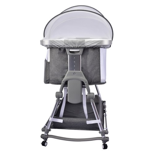 Borncerella bassinets model a 2 in 1 for newborn baby, gray