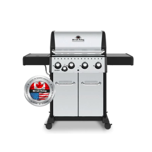 Broil King Crown S440 4-Burner 40,000 BTU Natural Gas Grill with Side Burner