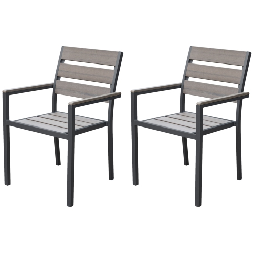 CorLiving Sun Bleached Outdoor Dining Chairs